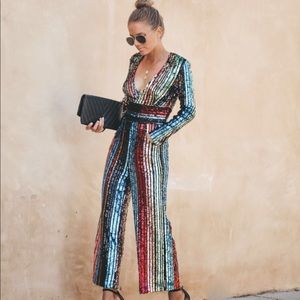 Sequin Jumpsuit NWT